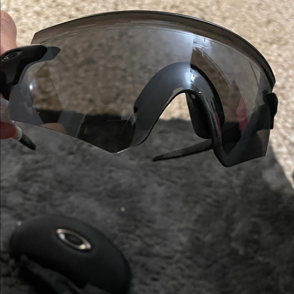 Oakley Shield Sunglasses - Dark Gray Lens